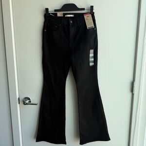 Levi's 726 High Rise Flare Jeans in Black